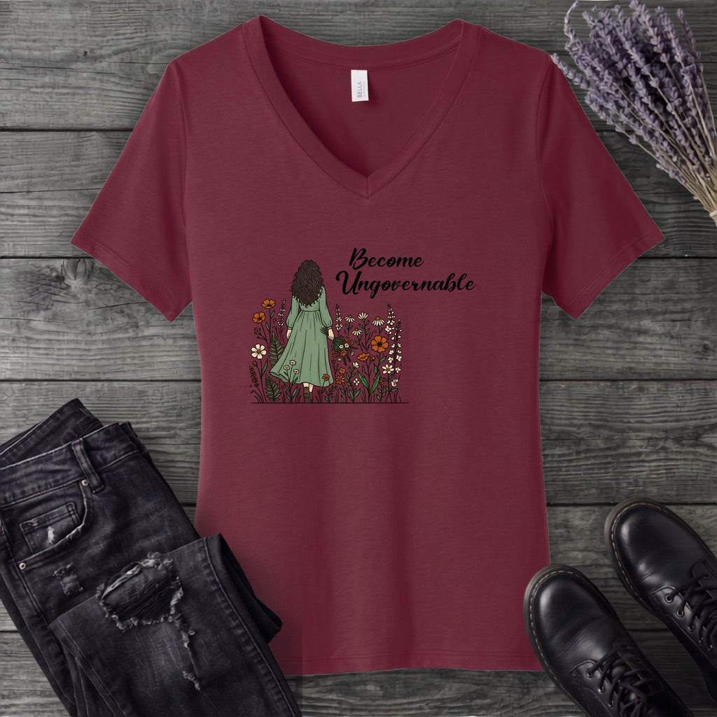 Become Ungovernable V-Neck T-Shirt