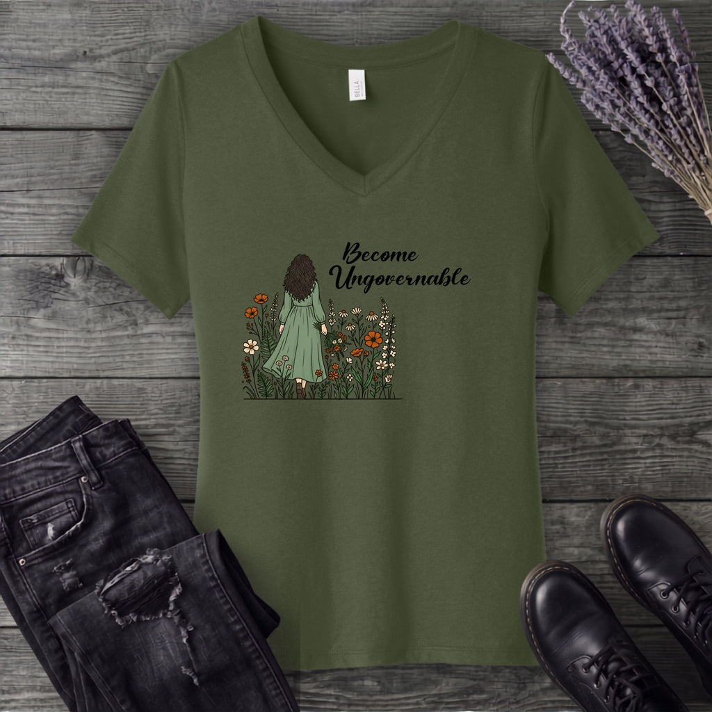 Become Ungovernable V-Neck T-Shirt