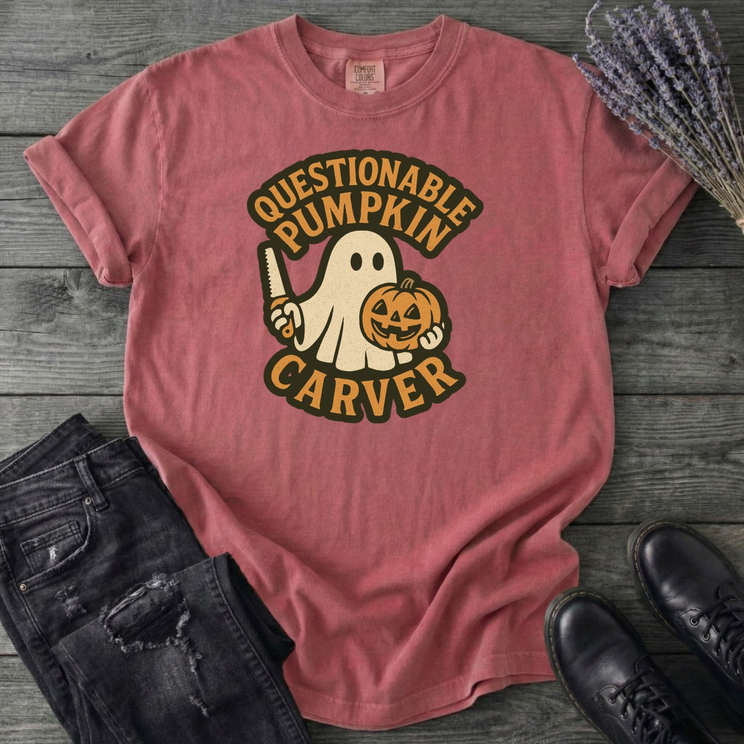 Questionable Pumpkin Carver T-Shirt