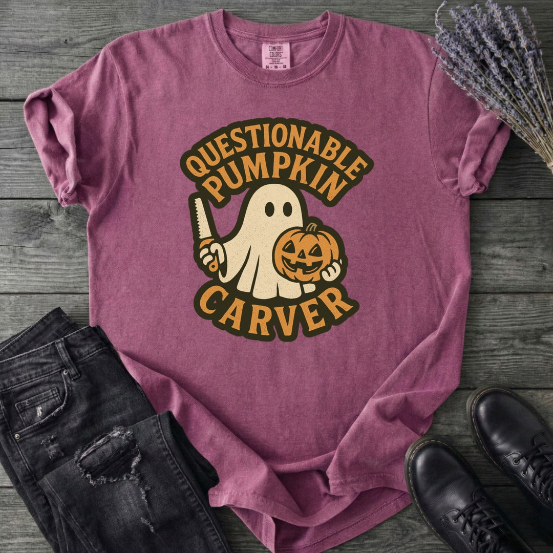 Questionable Pumpkin Carver T-Shirt