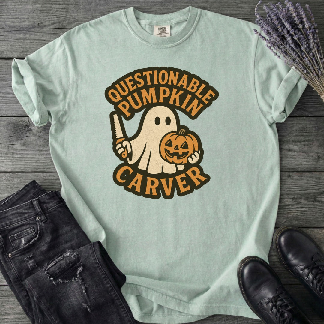 Questionable Pumpkin Carver T-Shirt