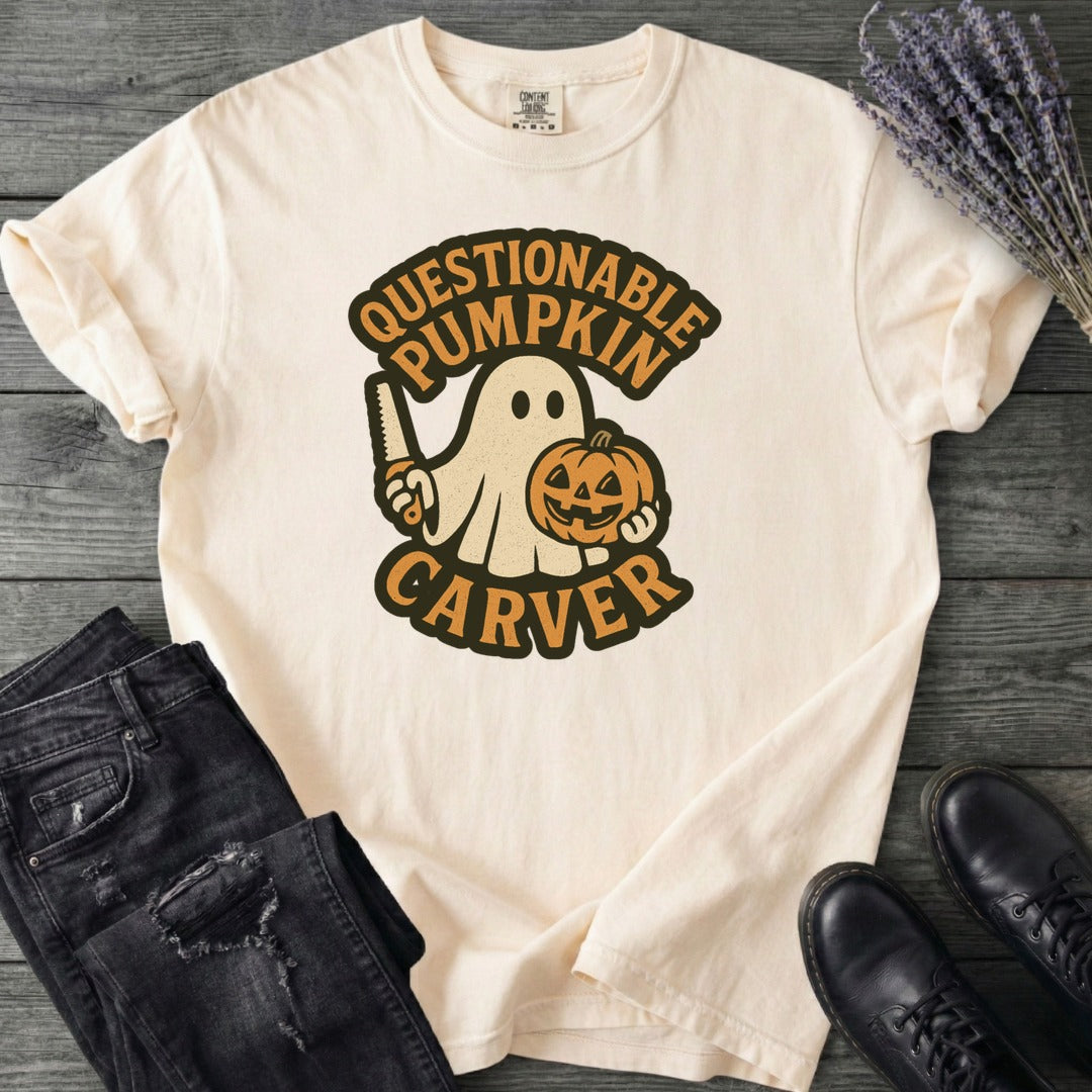 Questionable Pumpkin Carver T-Shirt