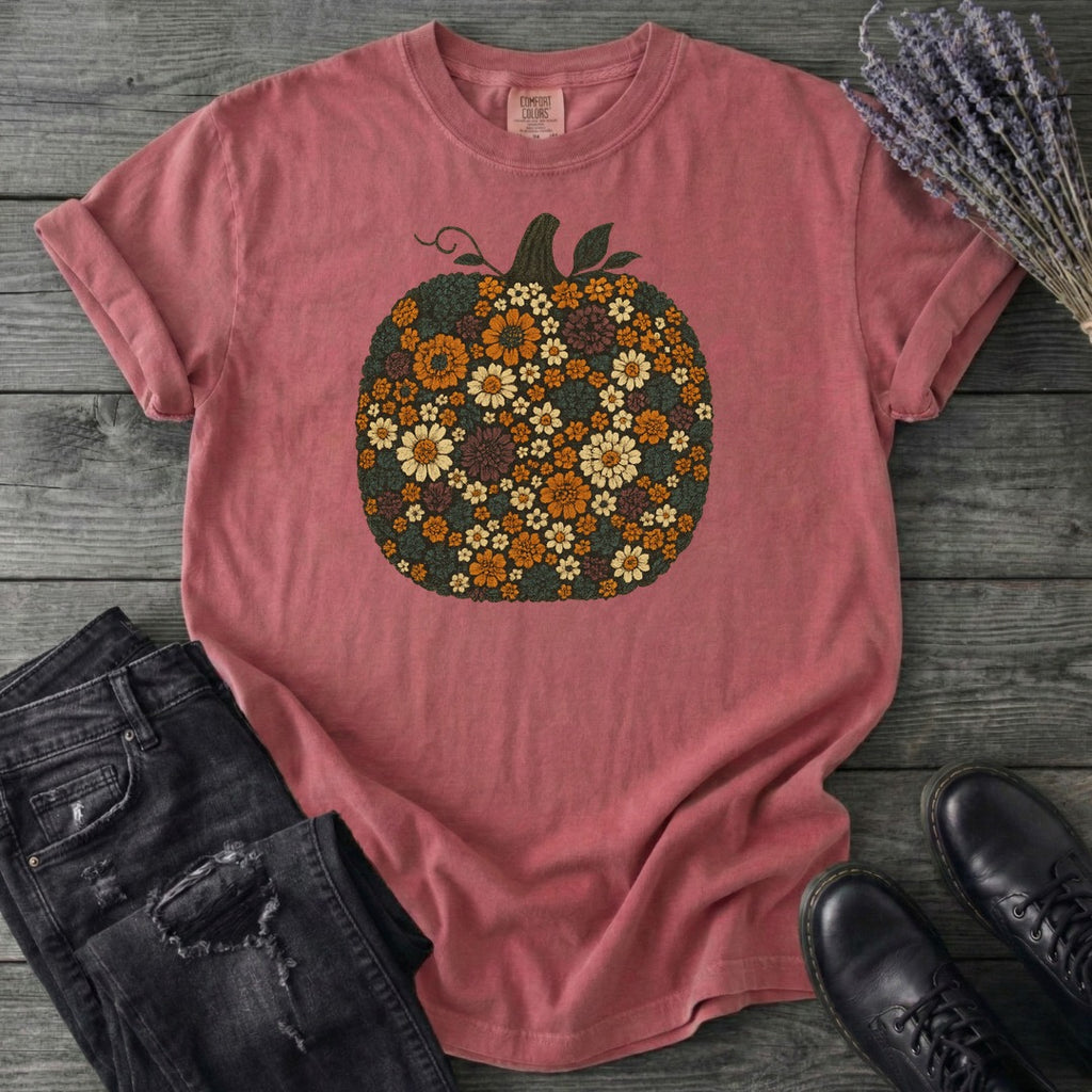 Flower Pumpkin T-Shirt