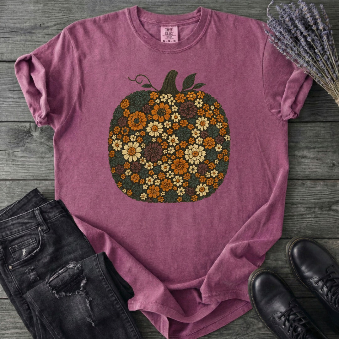Flower Pumpkin T-Shirt