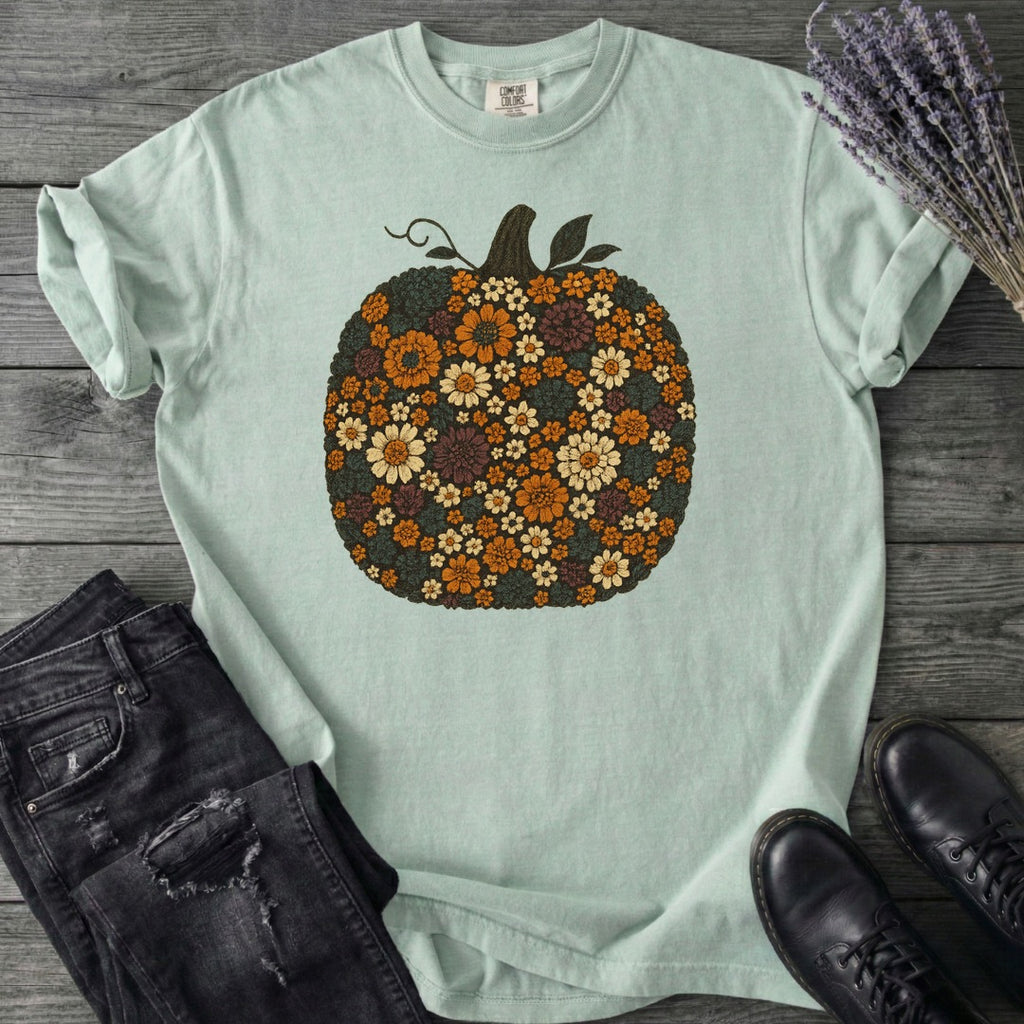 Flower Pumpkin T-Shirt