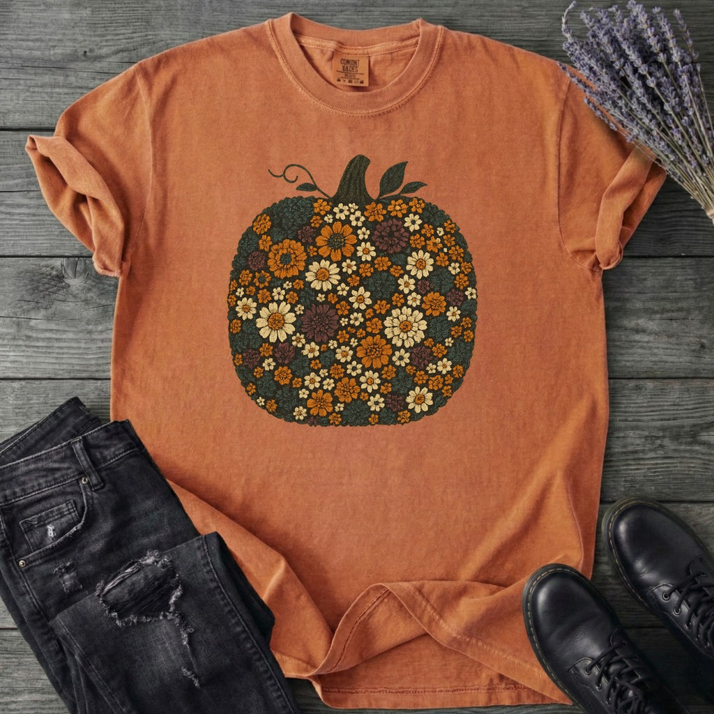 Flower Pumpkin T-Shirt