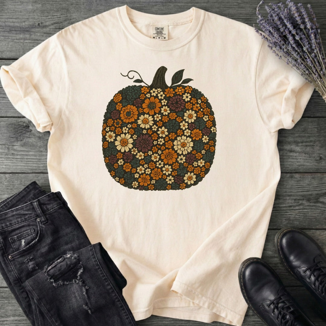 Flower Pumpkin T-Shirt