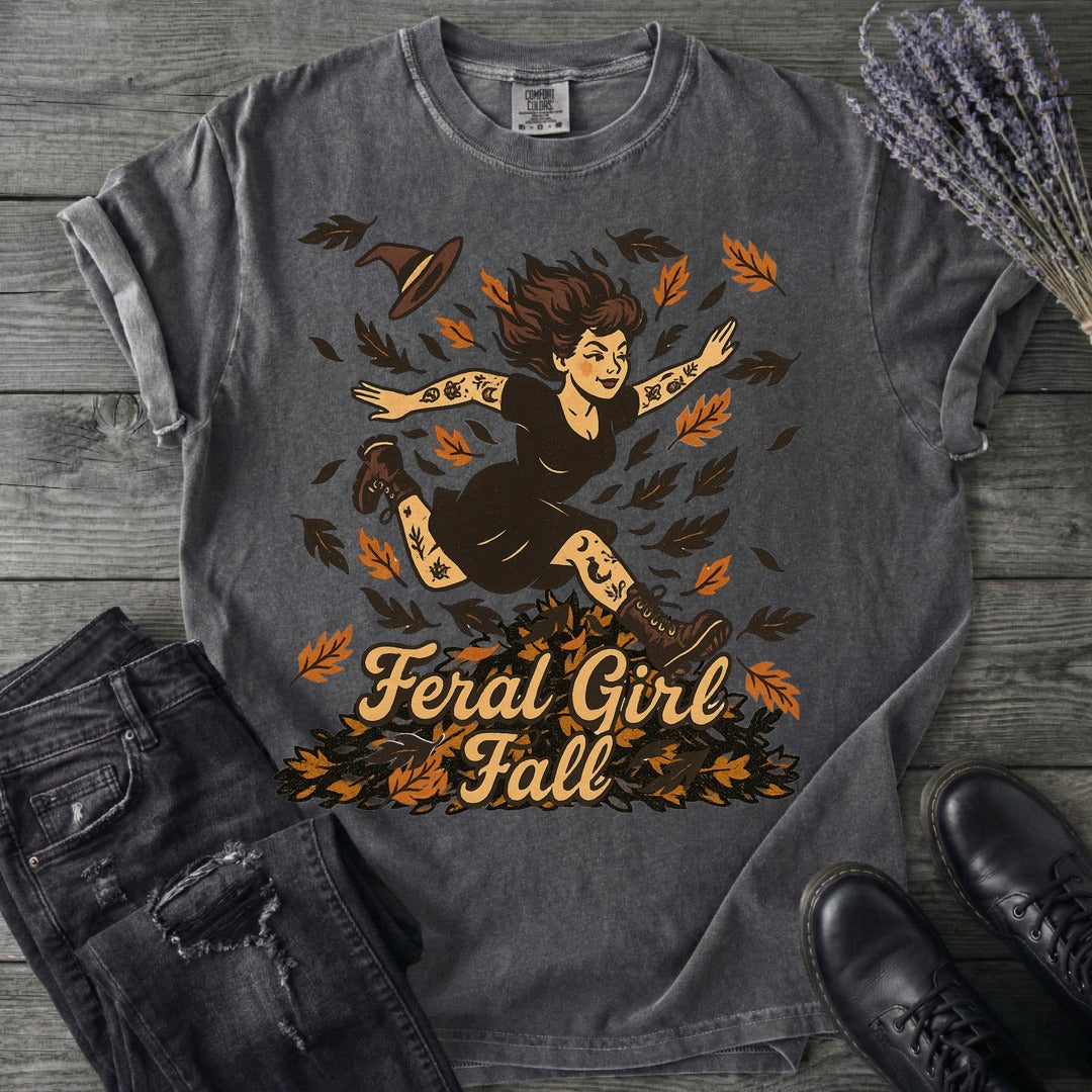 Feral Girl Fall T-Shirt