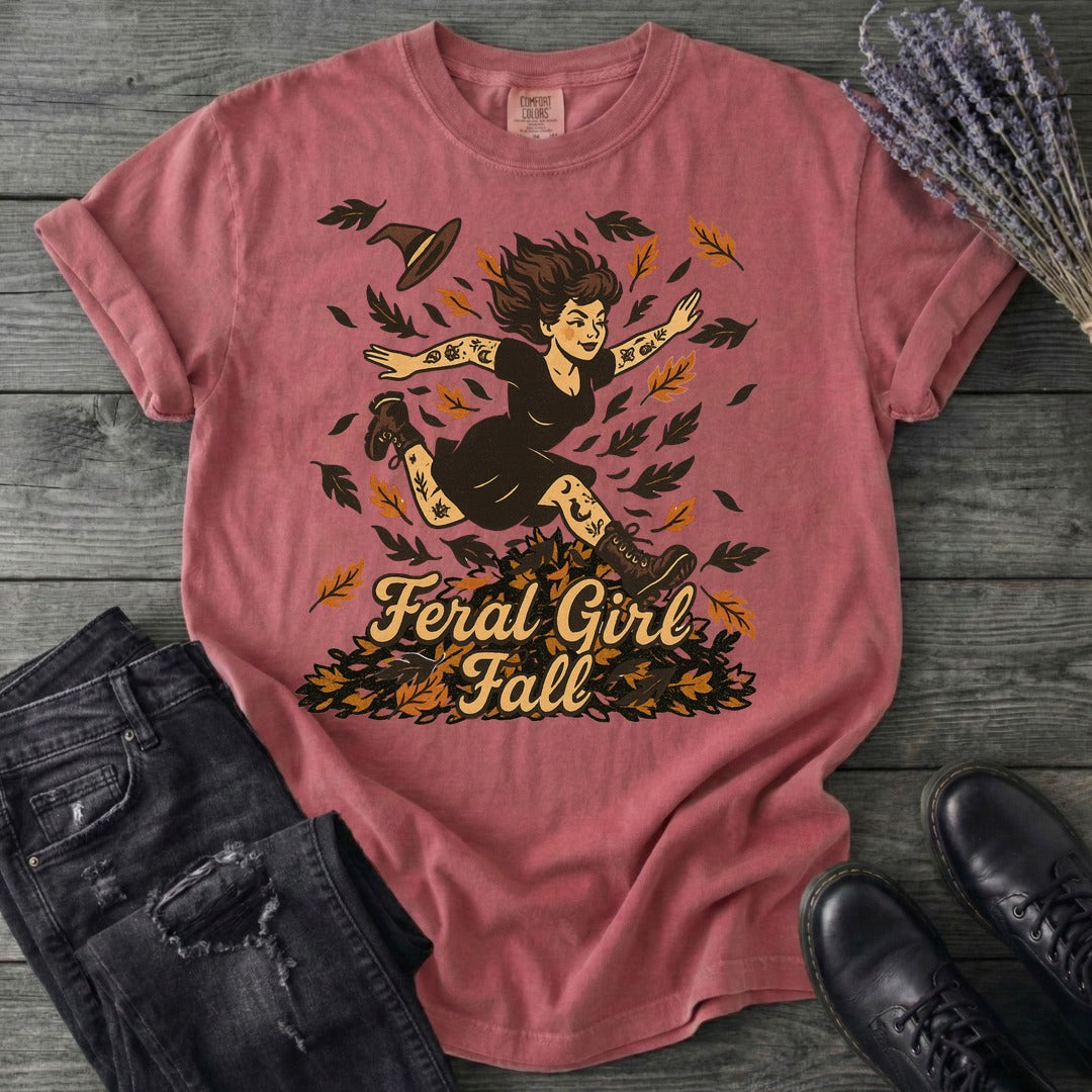Feral Girl Fall T-Shirt