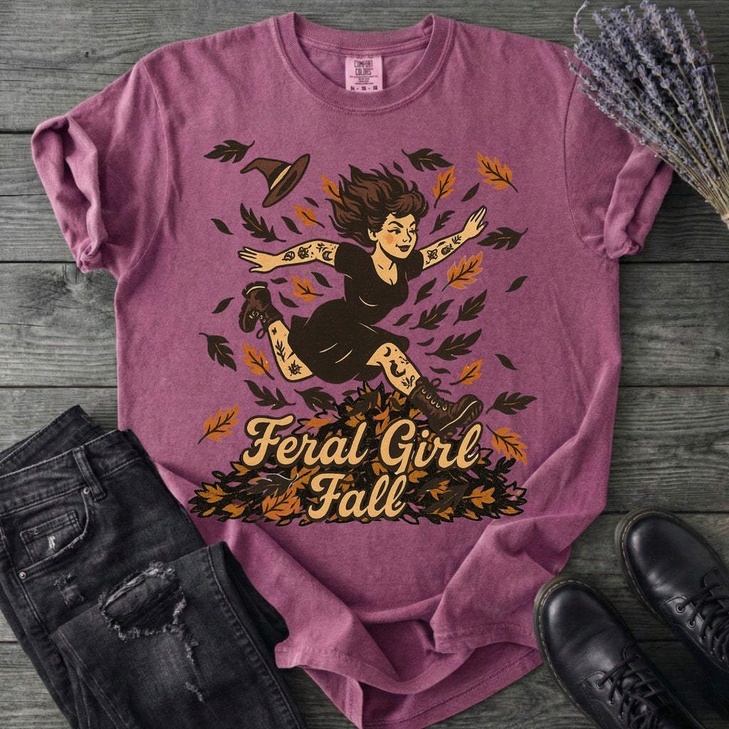 Feral Girl Fall T-Shirt