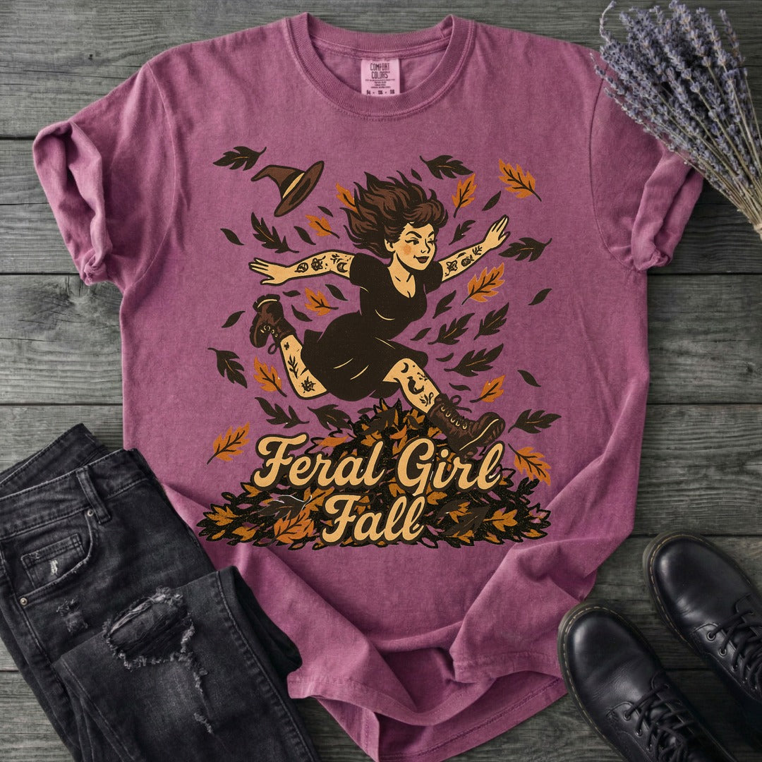 Feral Girl Fall T-Shirt