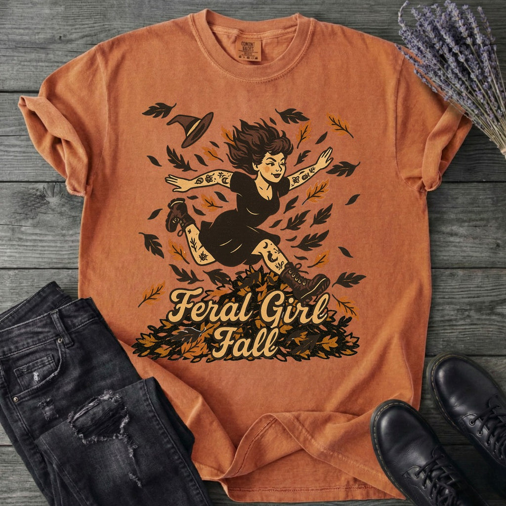 Feral Girl Fall T-Shirt
