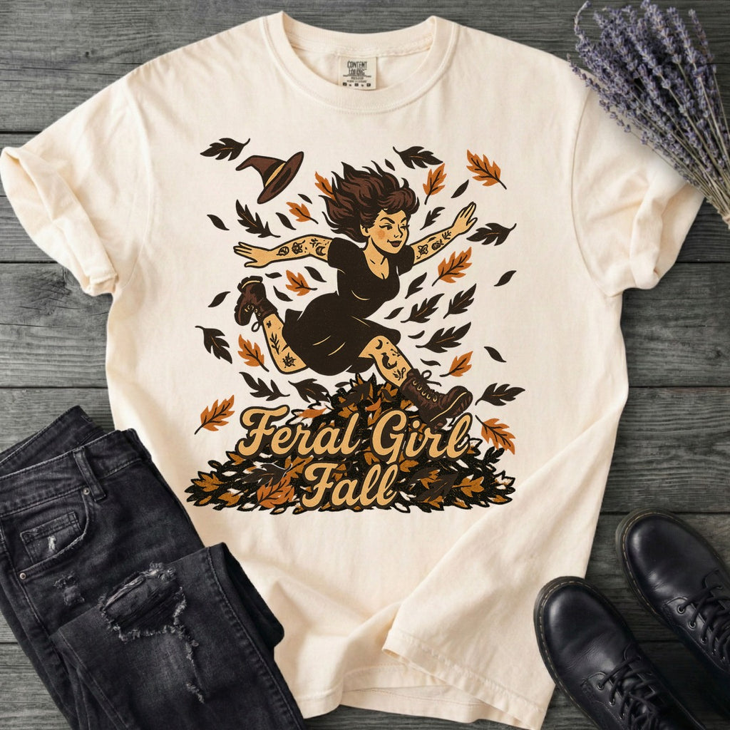 Feral Girl Fall T-Shirt