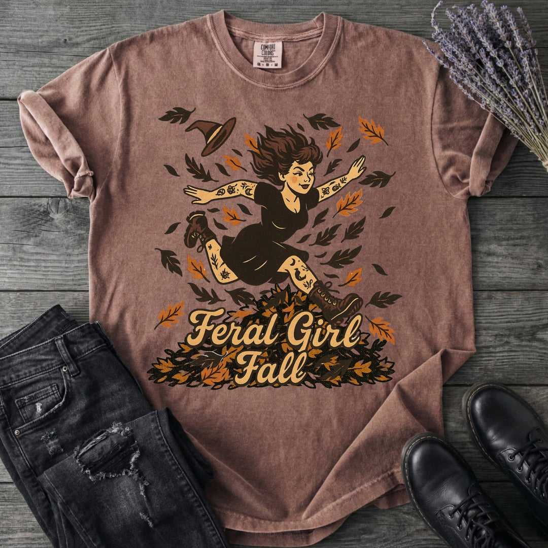 Feral Girl Fall T-Shirt