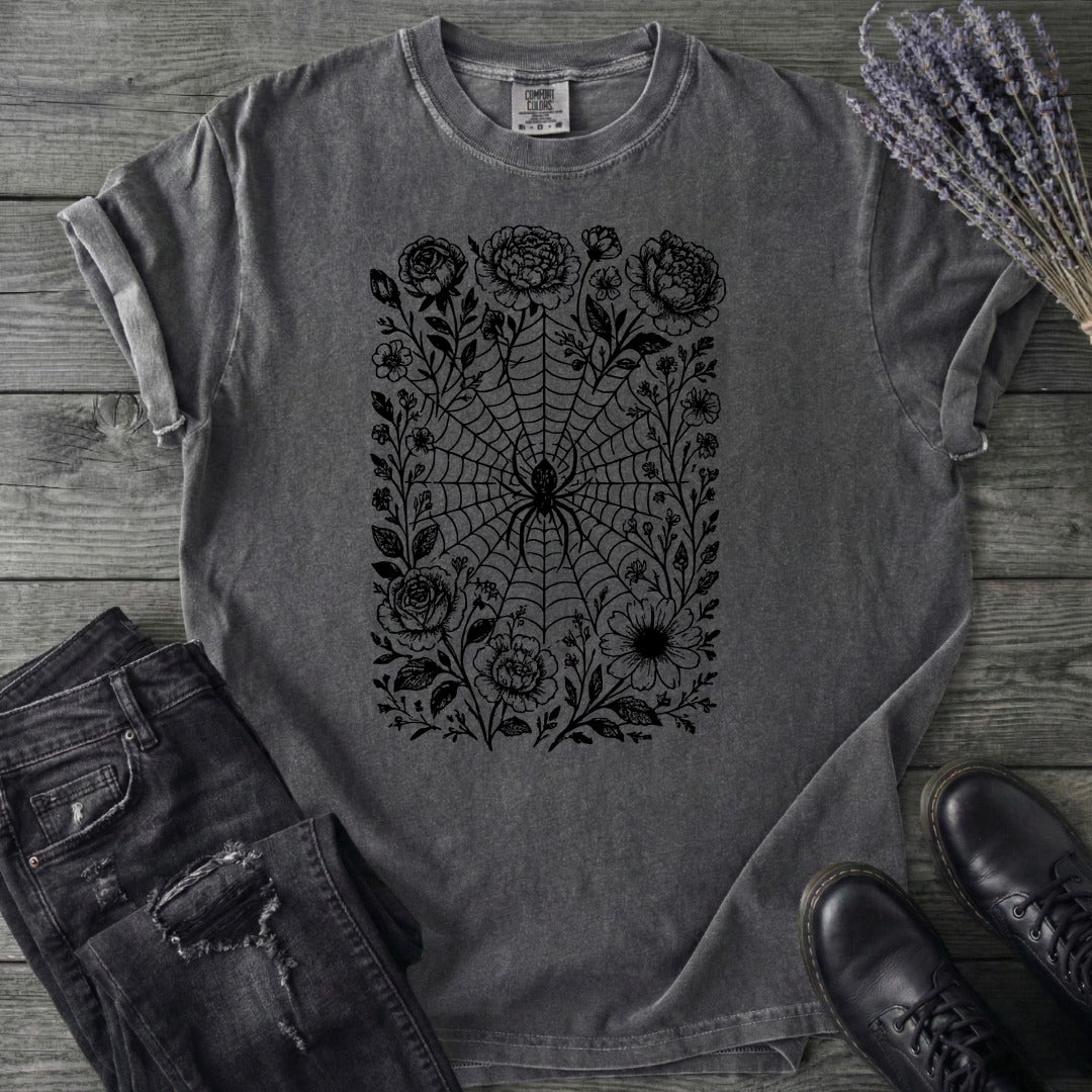 Flower Spiderweb T-Shirt