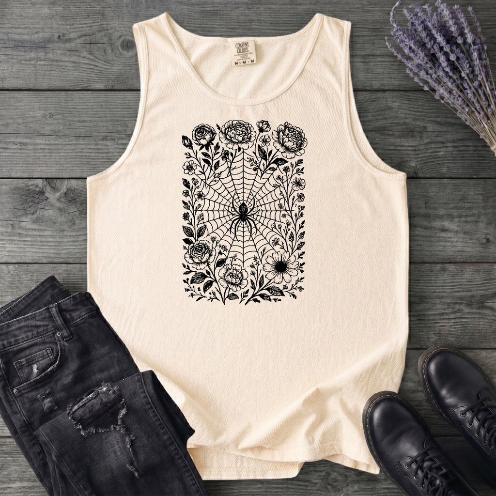 Flower Spiderweb Tank Top