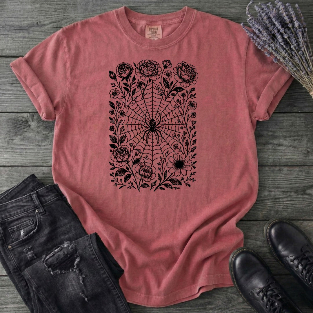 Flower Spiderweb T-Shirt