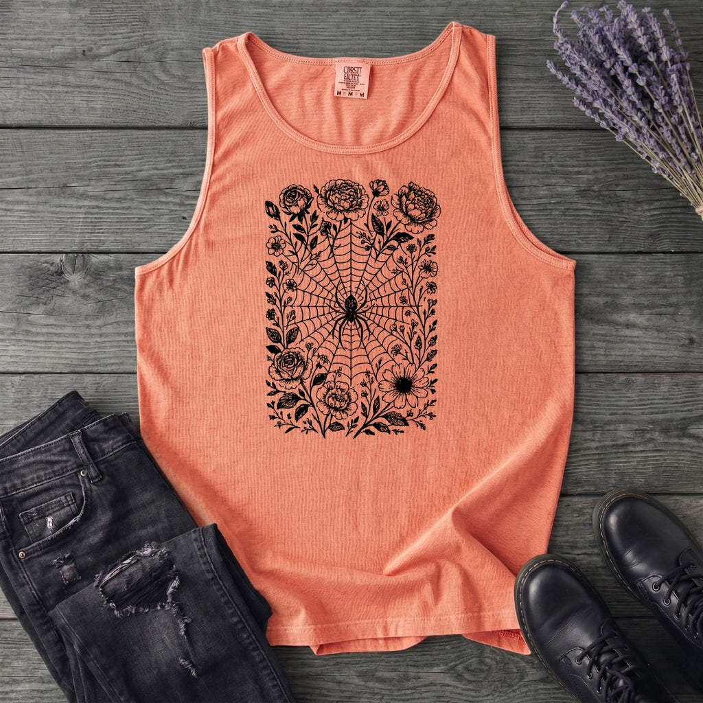 Flower Spiderweb Tank Top