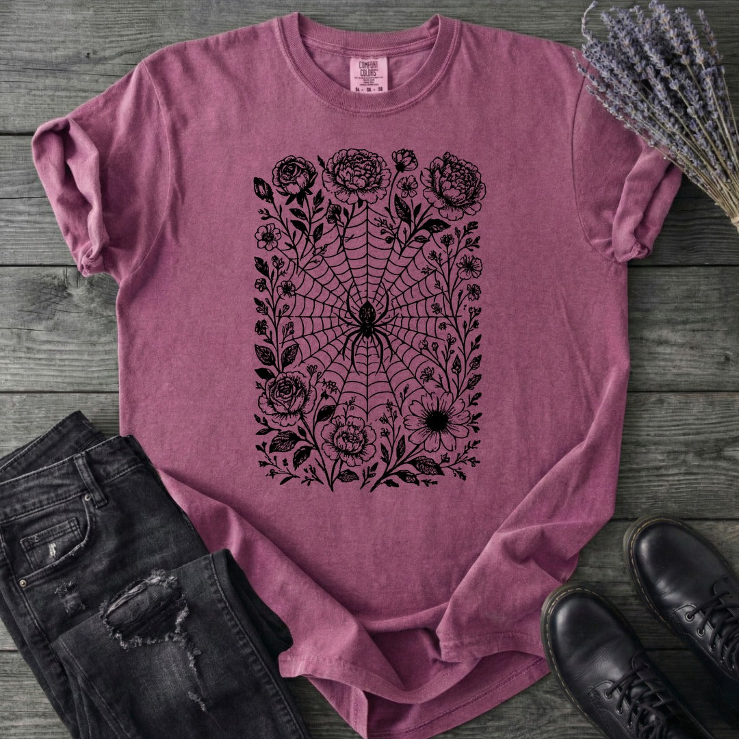 Flower Spiderweb T-Shirt
