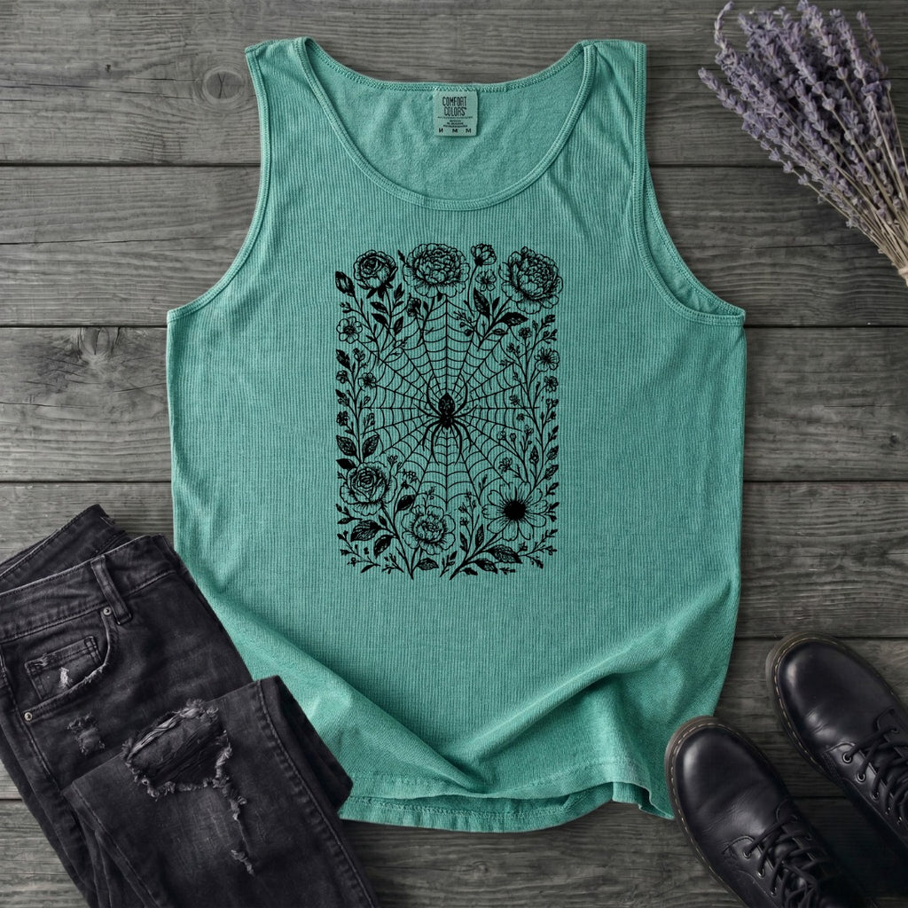 Flower Spiderweb Tank Top