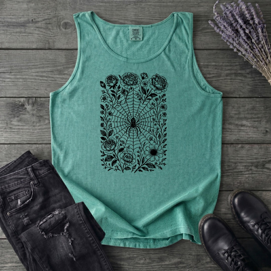 Flower Spiderweb Tank Top