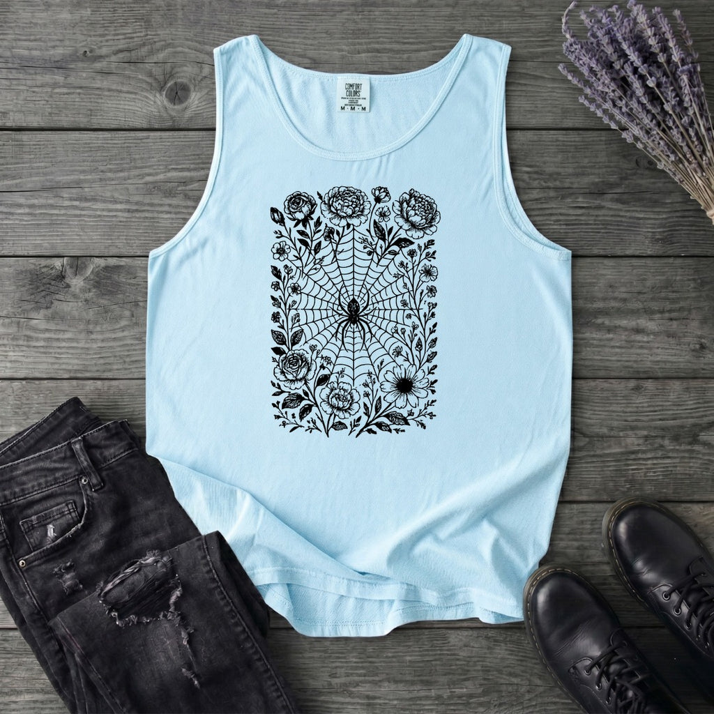 Flower Spiderweb Tank Top