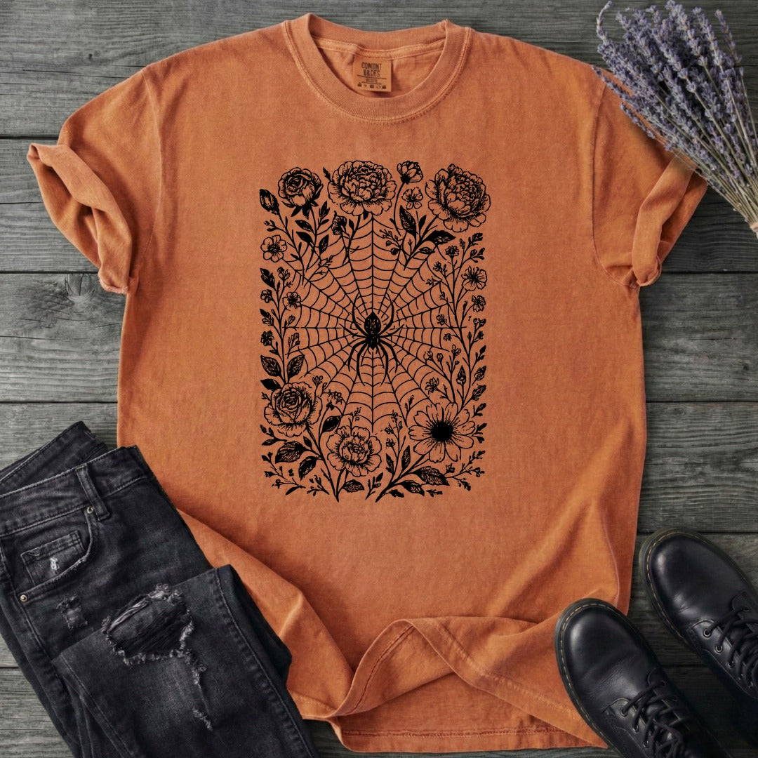 Flower Spiderweb T-Shirt