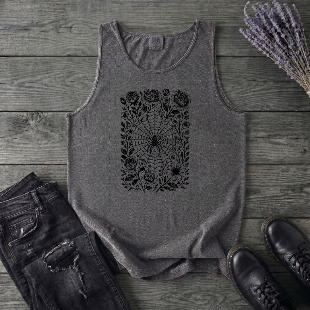 Flower Spiderweb Tank Top