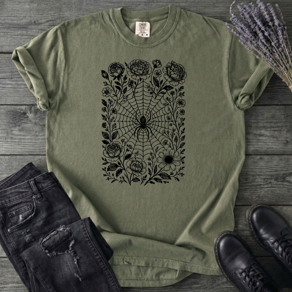 Flower Spiderweb T-Shirt