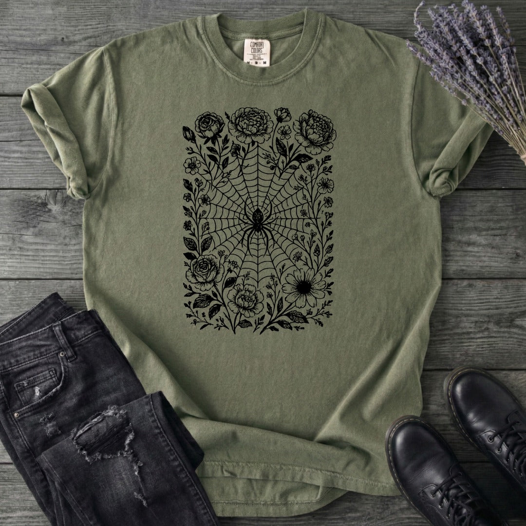 Flower Spiderweb T-Shirt