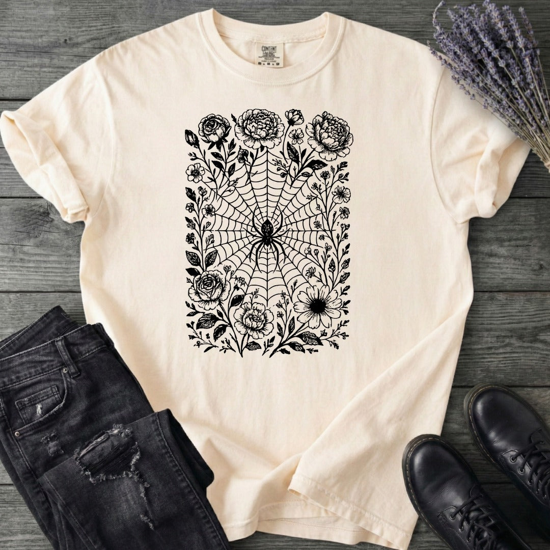Flower Spiderweb T-Shirt