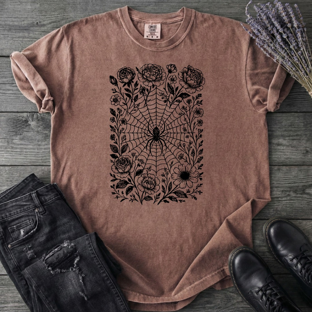 Flower Spiderweb T-Shirt