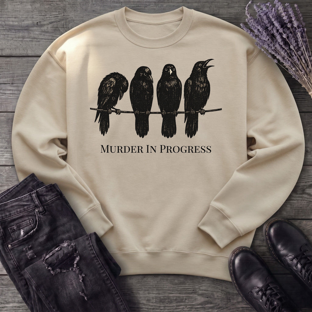 Murder In Progress Crows Sweatshirt