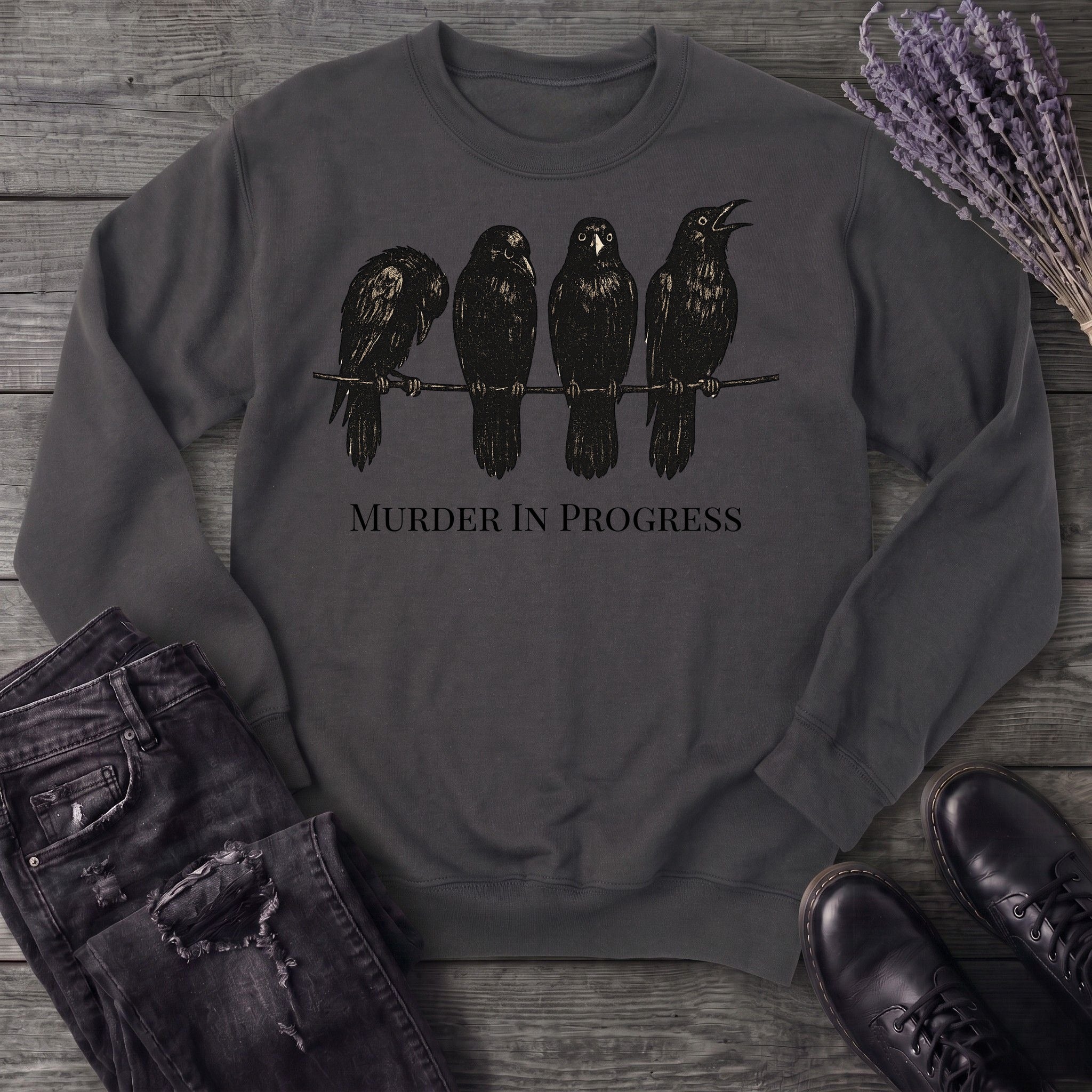 Murder In Progress Crows Sweatshirt