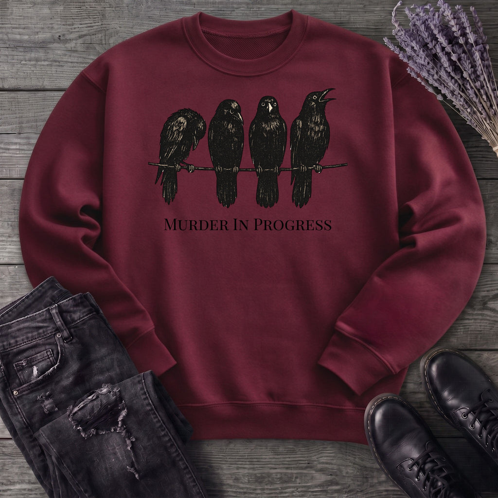 Murder In Progress Crows Sweatshirt