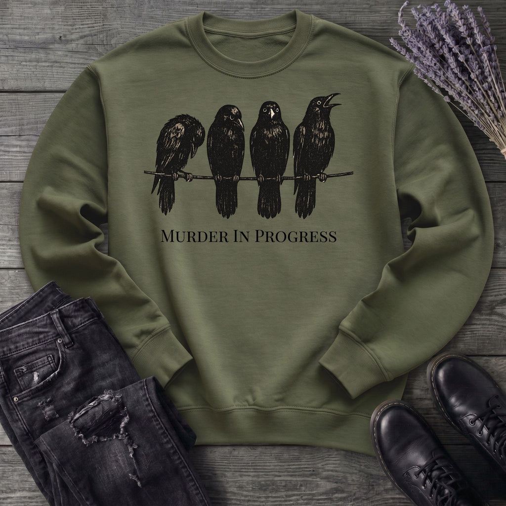 Murder In Progress Crows Sweatshirt