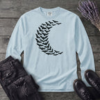 Bat Crescent Moon Long Sleeve T-Shirt