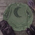 Bat Crescent Moon Long Sleeve T-Shirt