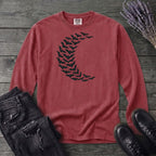 Bat Crescent Moon Long Sleeve T-Shirt