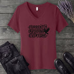 currently avoiding everyone V-Neck T-Shirt