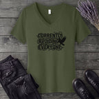 currently avoiding everyone V-Neck T-Shirt