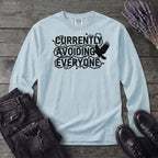 currently avoiding everyone Long Sleeve T-Shirt