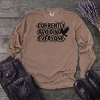 currently avoiding everyone Long Sleeve T-Shirt