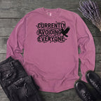 currently avoiding everyone Long Sleeve T-Shirt
