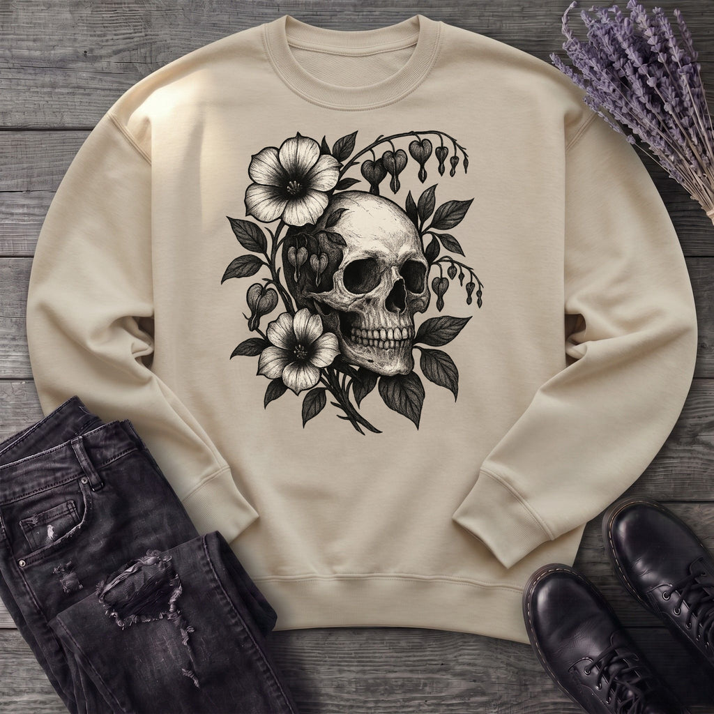 Skull Bleeding Hearts Sweatshirt