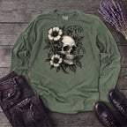 Skull Bleeding Hearts Long Sleeve T-Shirt