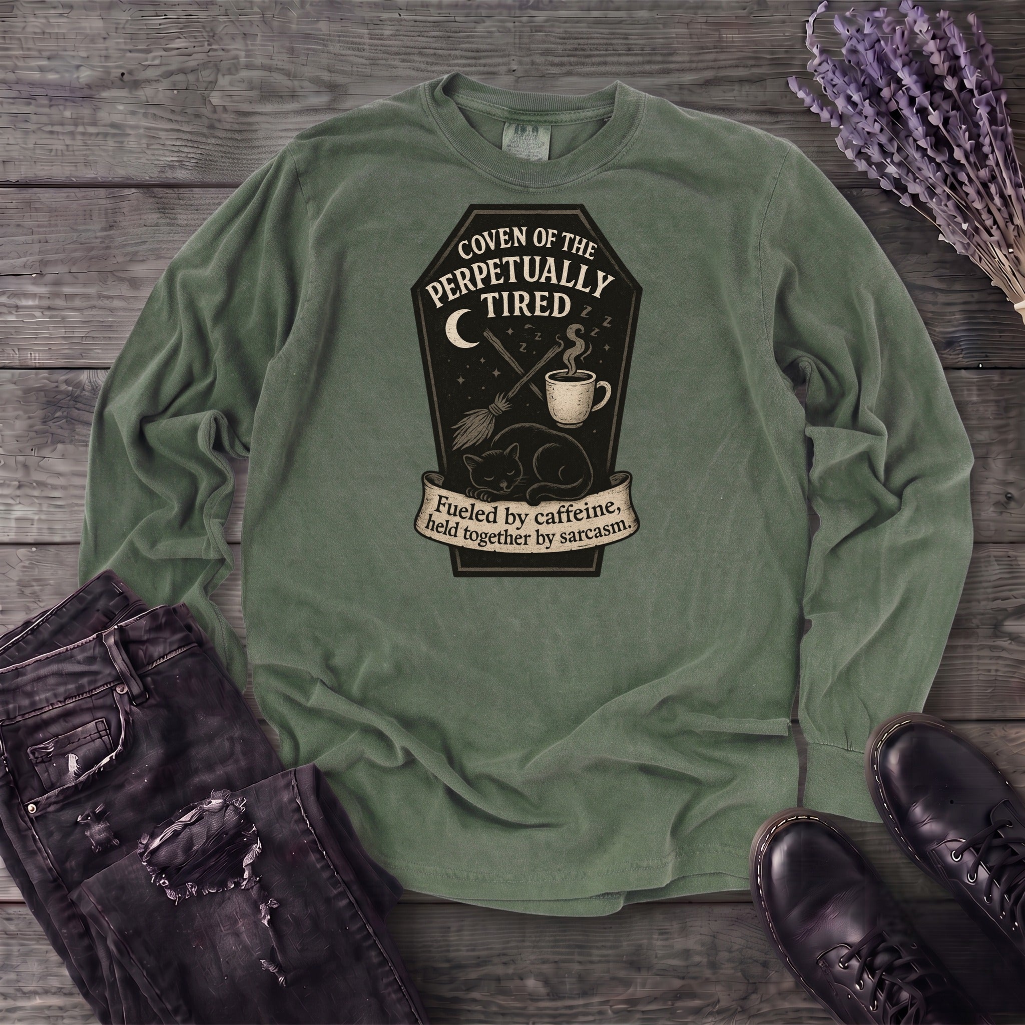 Coven Of The Perpetually Tired Long Sleeve T-Shirt