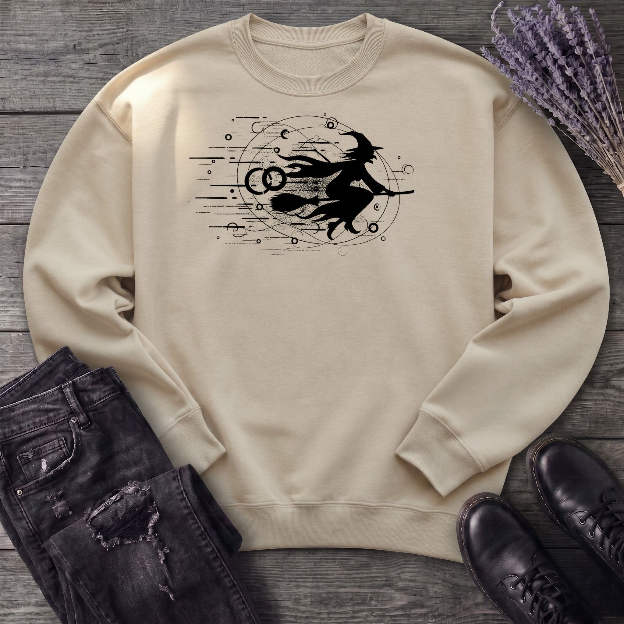 Flying Witch Grunge Sweatshirt