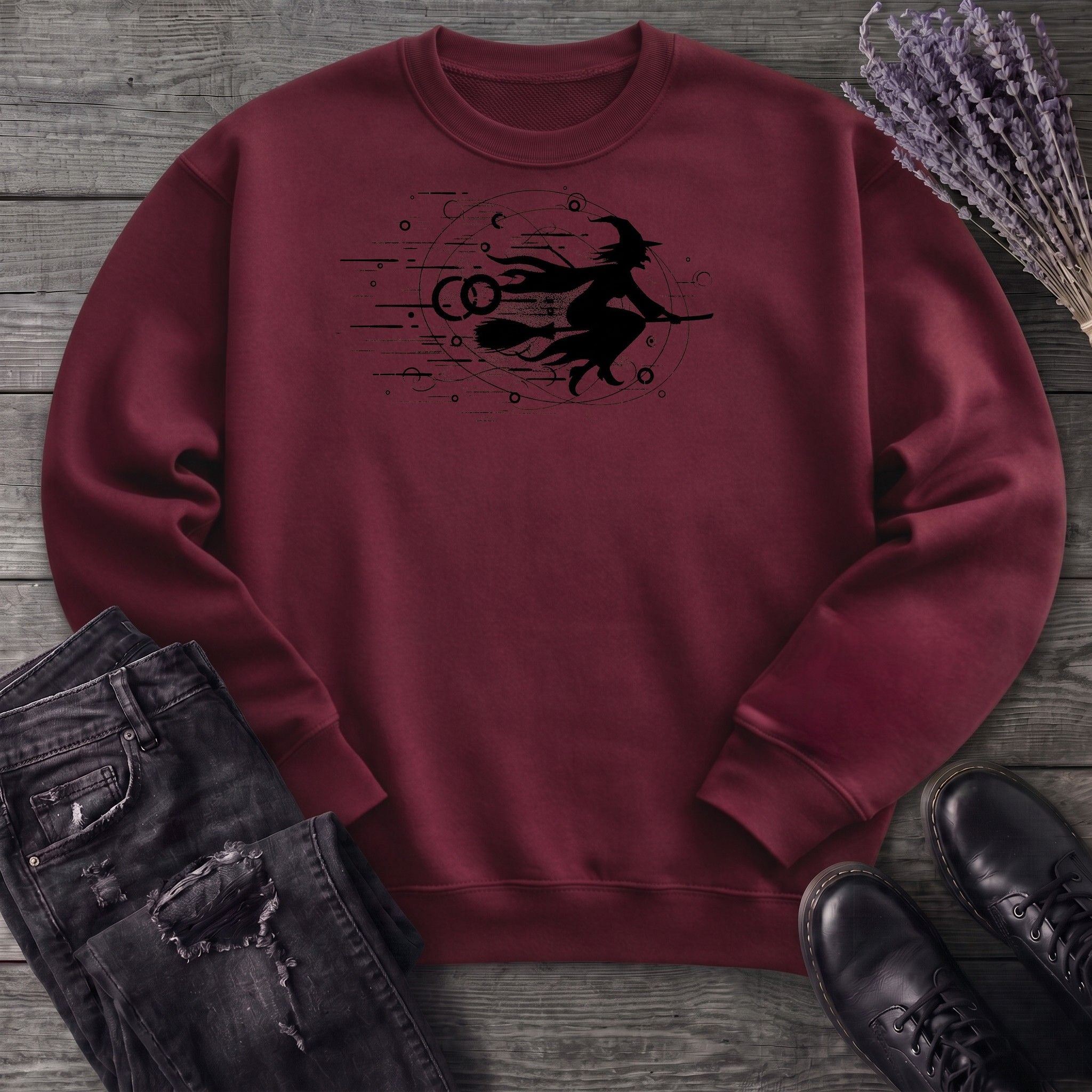 Flying Witch Grunge Sweatshirt