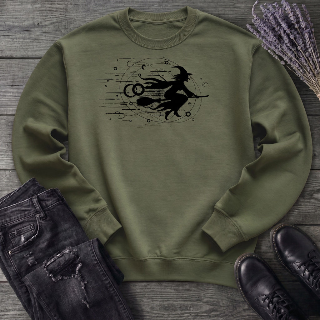 Flying Witch Grunge Sweatshirt